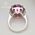 Popular pink stone wedding rings for women engagement rings jewelry accessories